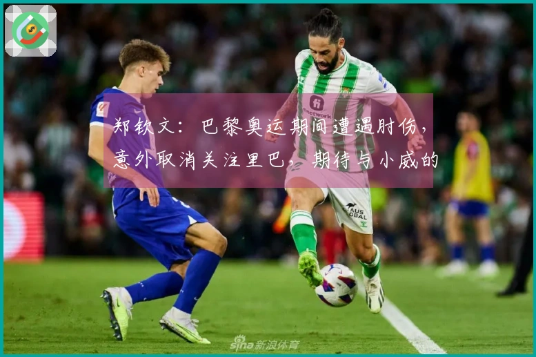 郑钦文：巴黎奥运期间遭遇肘伤，意外取消关注里巴，期待与小威的对决